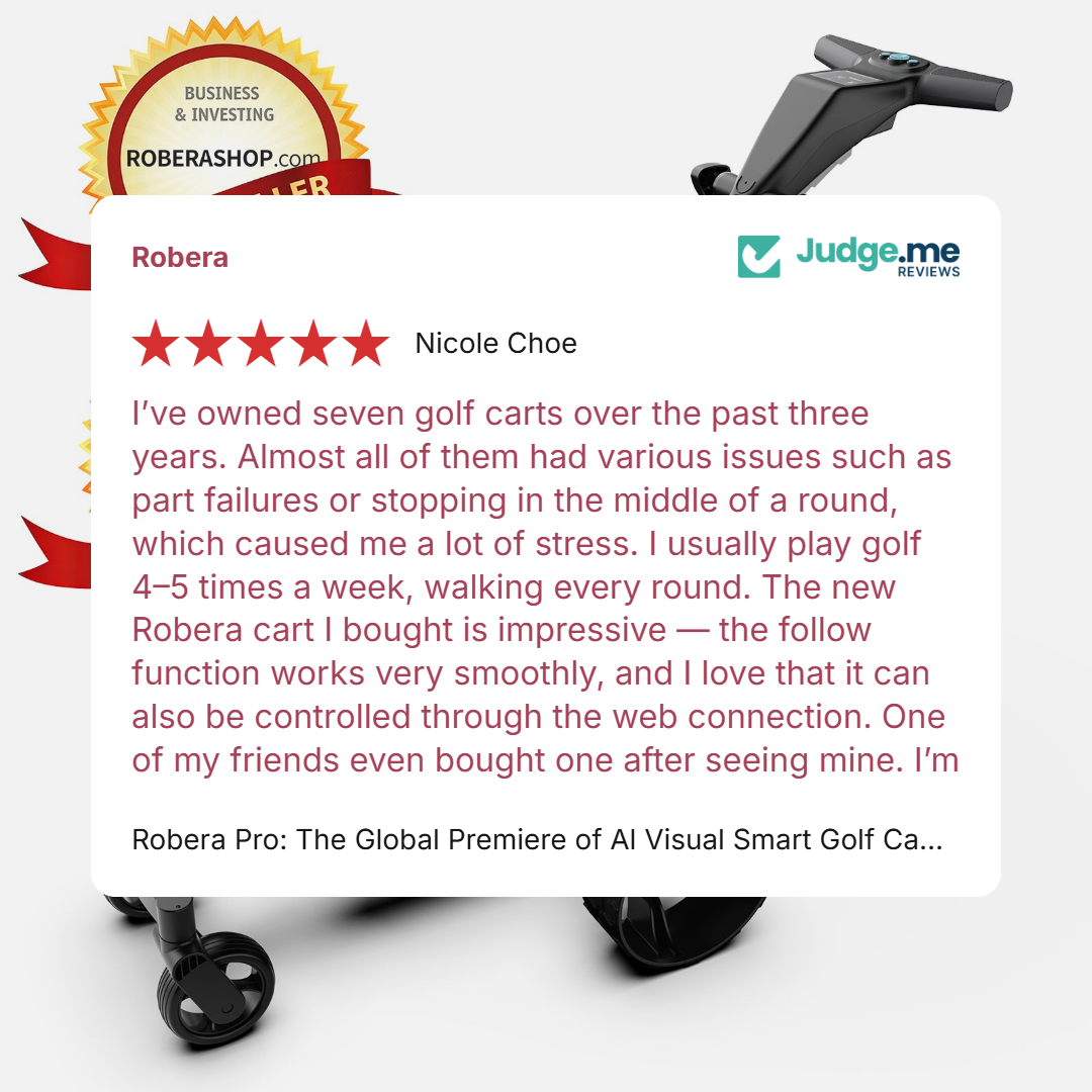 Robera Pro: The Global Premiere of Al Visual Smart Golf Caddy