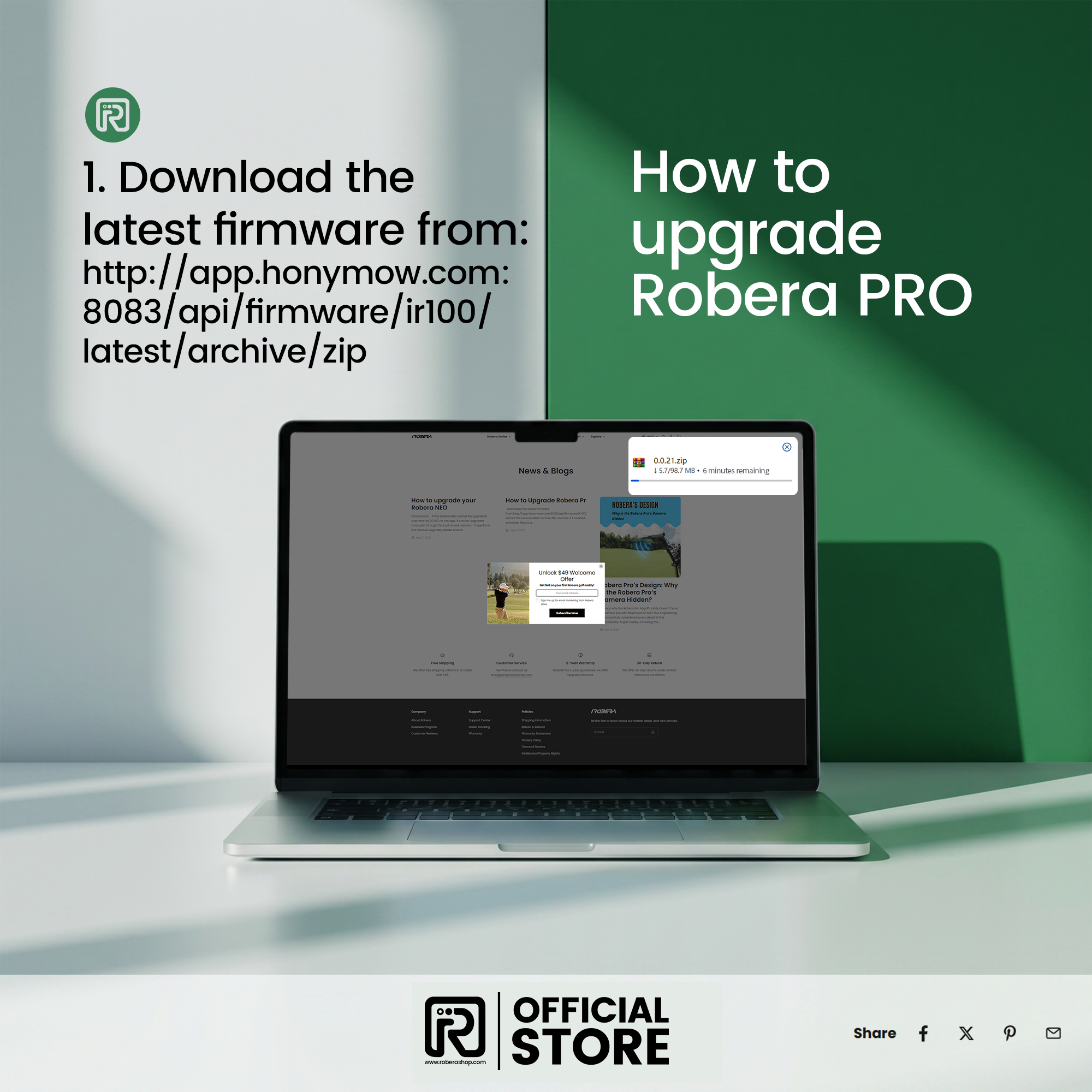 How to Upgrade Robera Pro